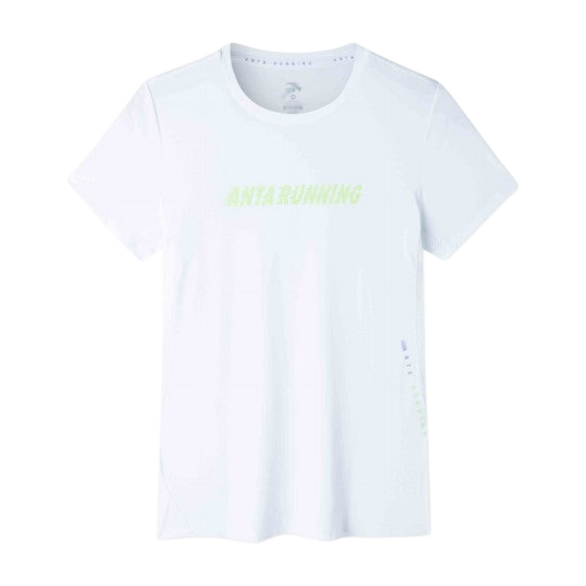 FRG ANTA A-Chill Touch running t-shirt in pure white with lightweight breathable nylon spandex fabric