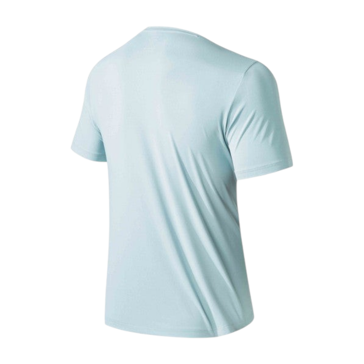 FRG ANTA Advanced Training short sleeve running t-shirt in crab shell blue, back view of lightweight polyester top.