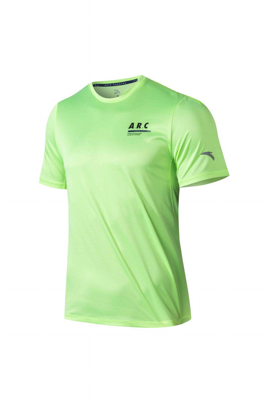 ANTA Running Short Sleeve T-Shirt Fluorescent Green