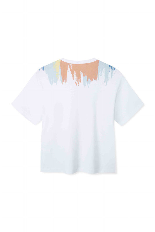 ANTA A-Wind Cotton Lifestyle Short Sleeve T-Shirt Snow White