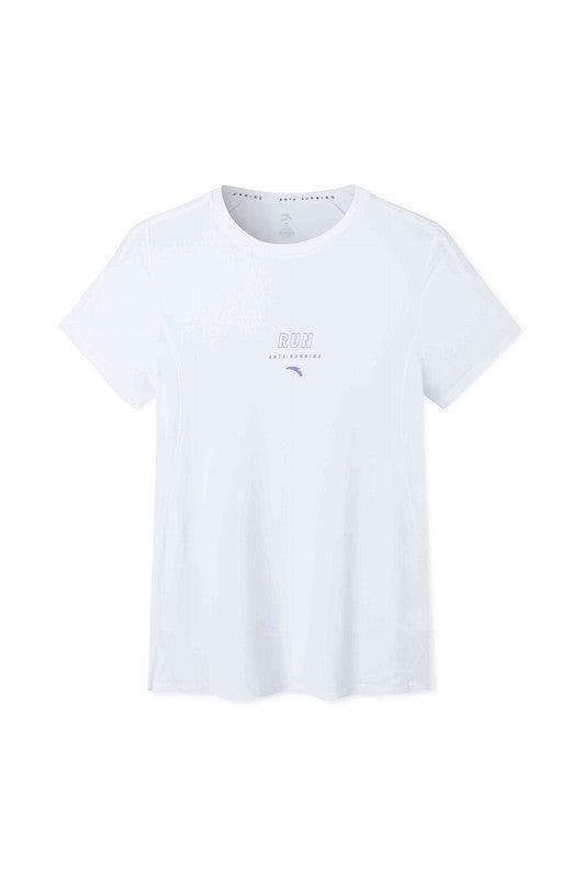 ANTA A-Chill Touch Running Short Sleeve T-Shirt Pure White