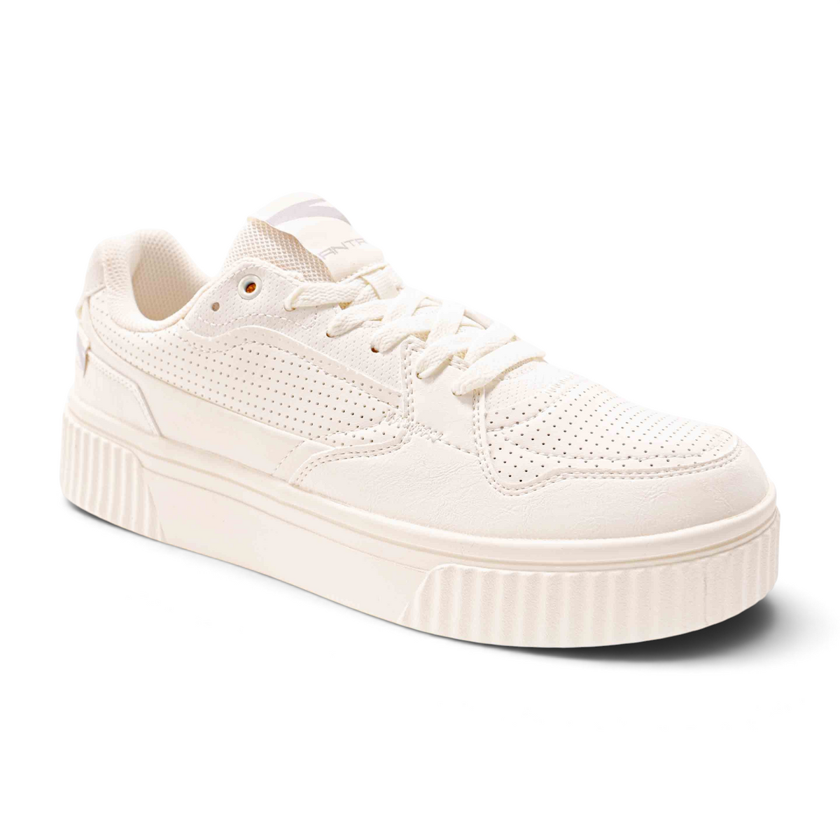 FRG X-GAME men's lifestyle sneakers in off-white with a perforated leather upper and chunky platform sole