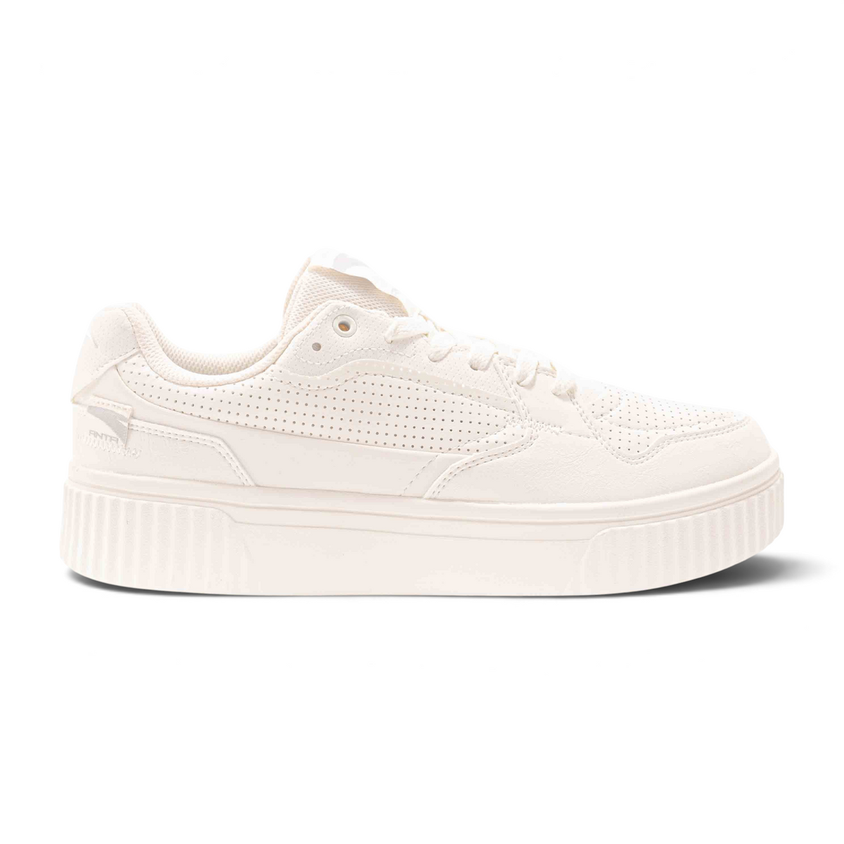 FRG X-GAME men's lifestyle sneakers in off-white with perforated leather upper and thick platform sole