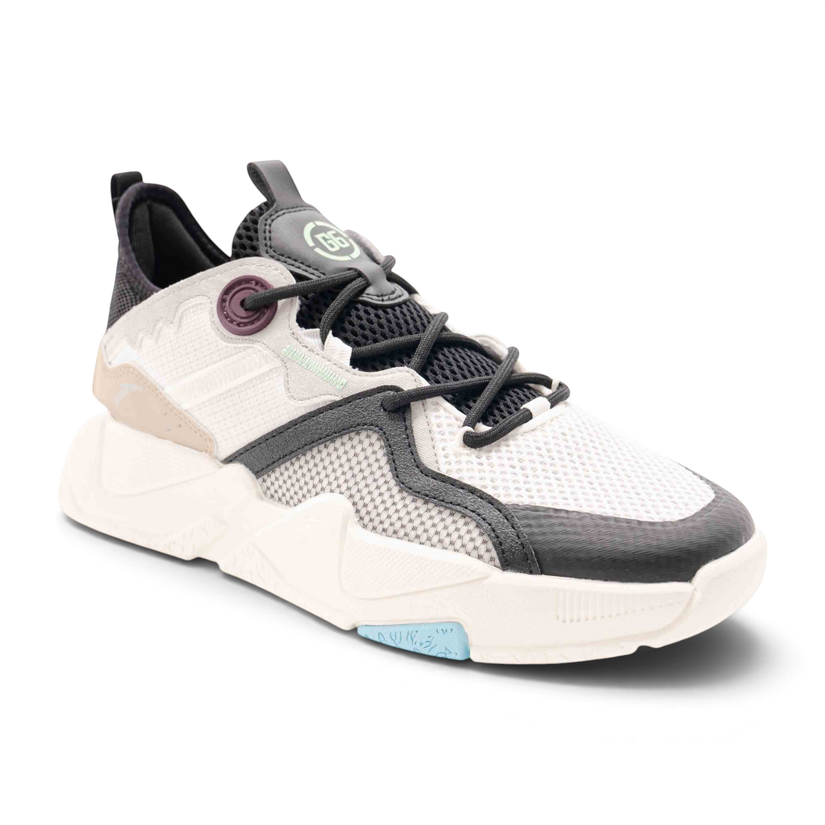 FRG X-GAME SHOES featuring a white and grey mesh upper, chunky white sole, and black lace-up athletic design.