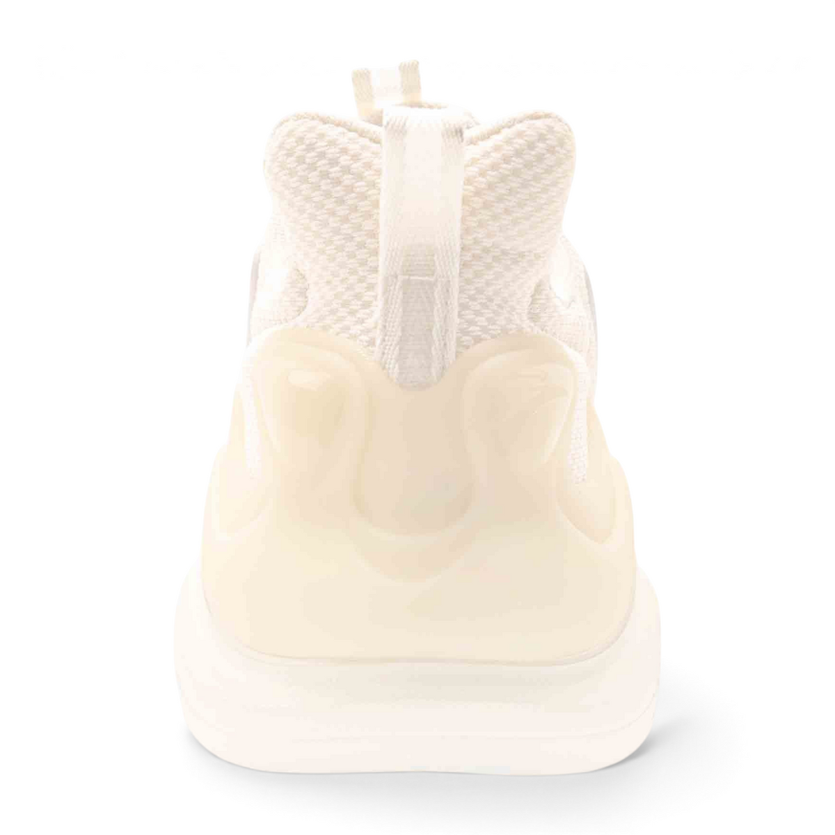 FRG casual lifestyle shoes for men in off-white featuring a textured mesh upper and a chunky rubber heel detail.