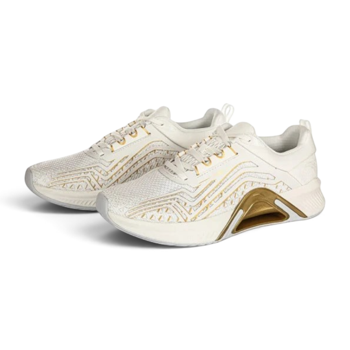 FRG ANTA A-FORM beige and golden cross-training shoes with breathable mesh upper and cushioned midsole