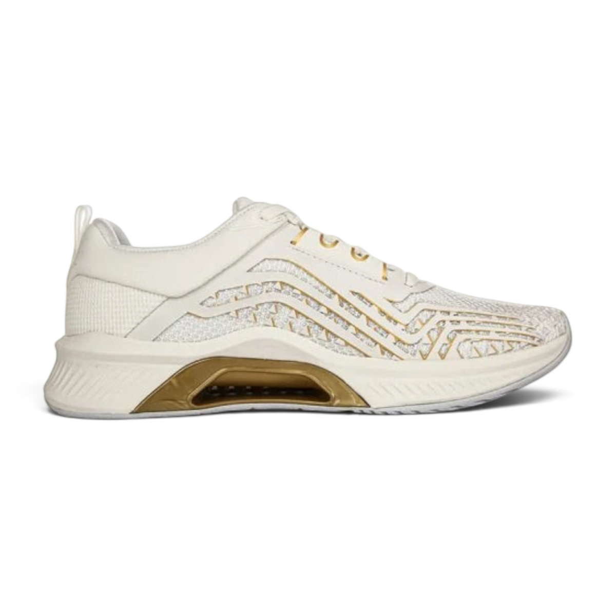 FRG ANTA A-FORM beige and gold cross-training shoes with breathable mesh upper and cushioned midsole