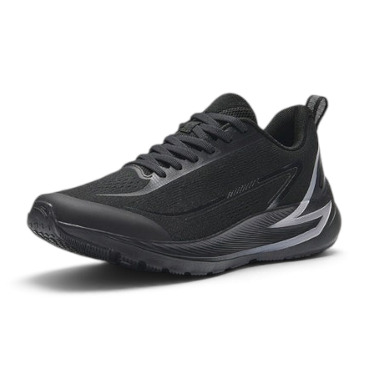 FRG ANTA lightweight black and grey running shoes with breathable mesh upper and cushioned midsole for daily exercise