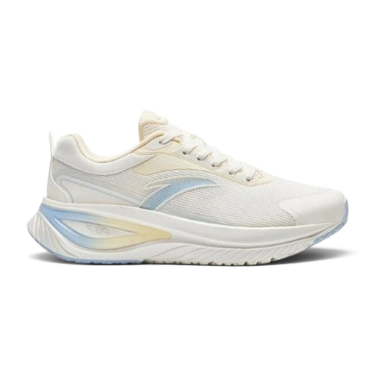 FRG ANTA PG7.8 beige running shoes with breathable mesh upper, TPU overlays, and responsive cushioned midsole.