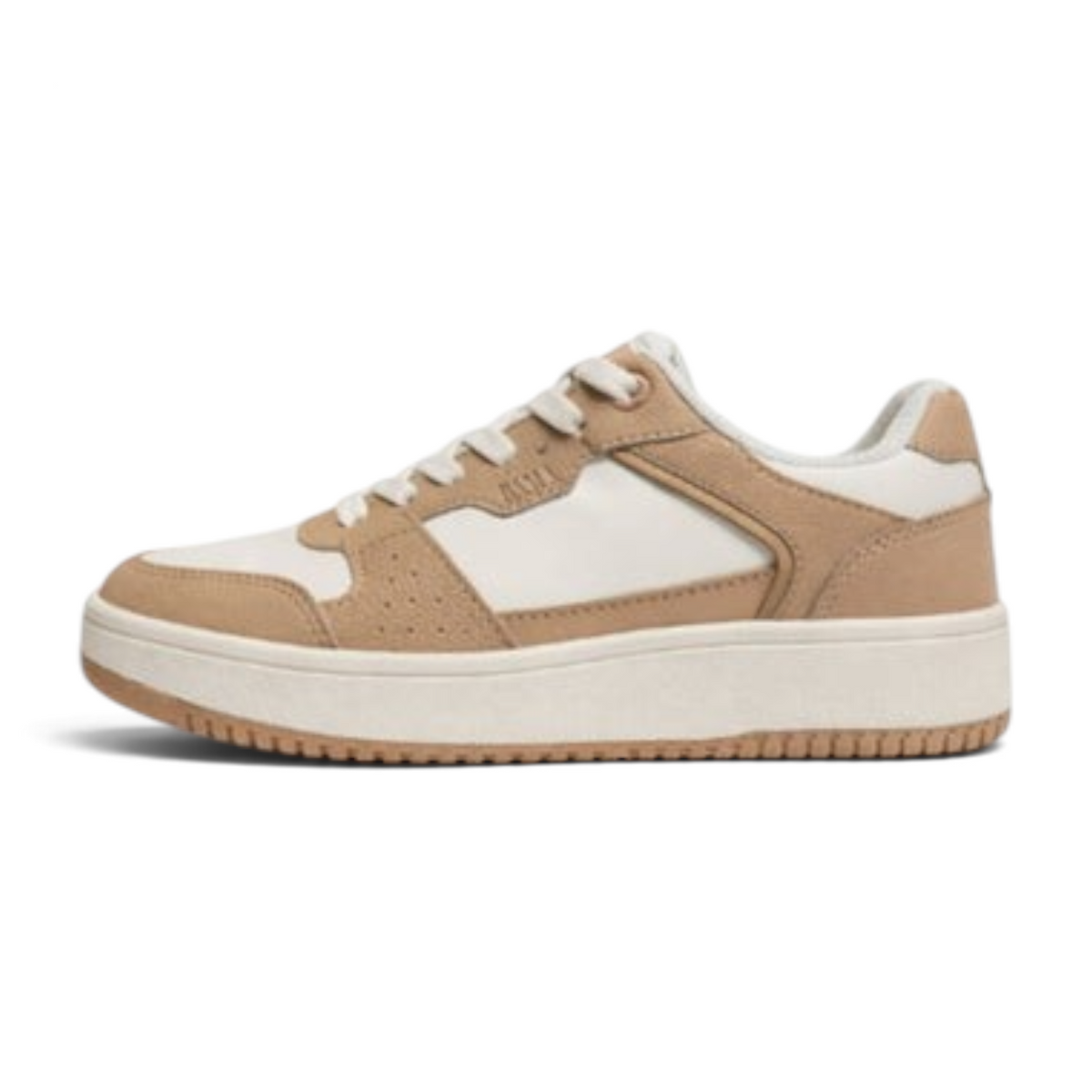 FRG ANTA X-GAME classic sneakers in light brown and beige synthetic leather and mesh with a durable rubber outsole.
