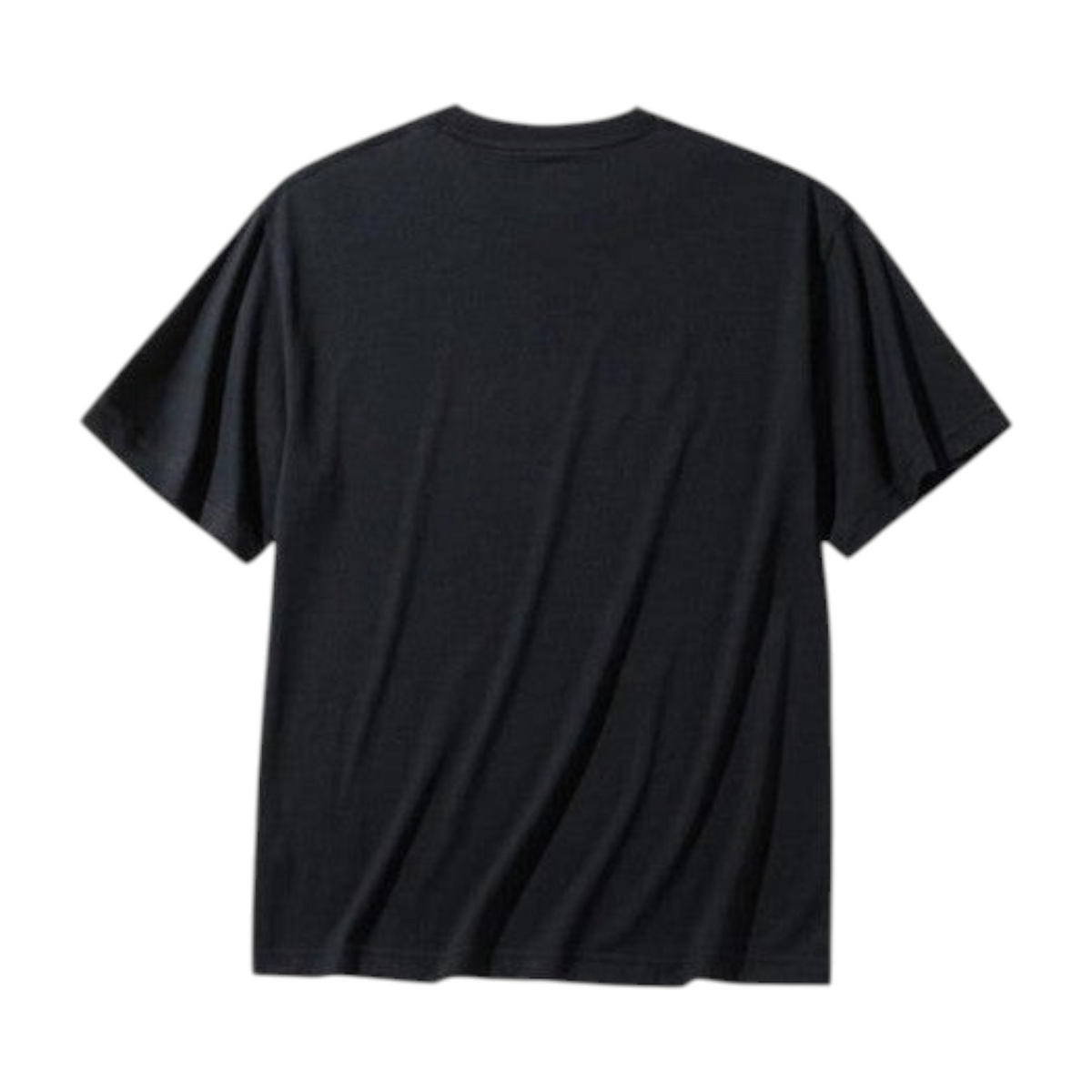 FRG ANTA Lifestyle black short sleeve t-shirt with breathable fabric, back view