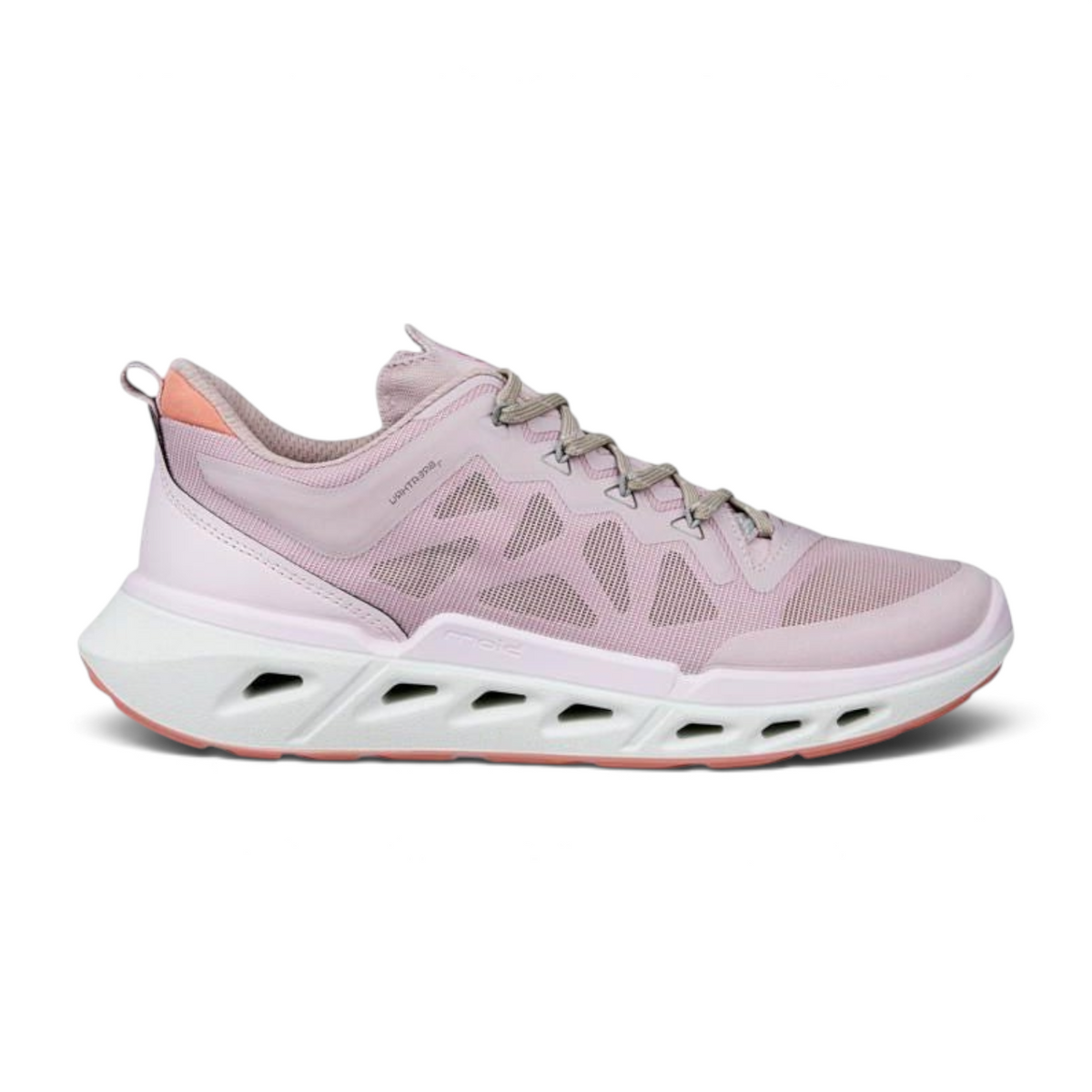 FRG ECCO Biom 720 women's lightweight sneaker in violet ice with breathable mesh and a cushioned white sole