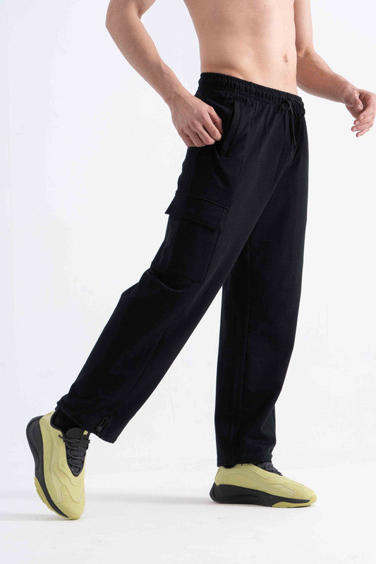 KNIT TRACK PANTS