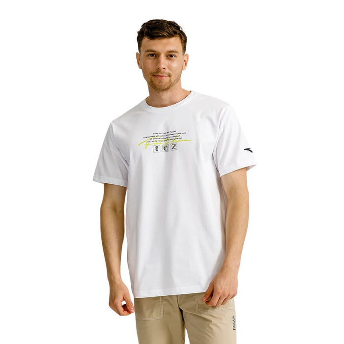 ANTA Night Game Short Sleeve T-Shirt White