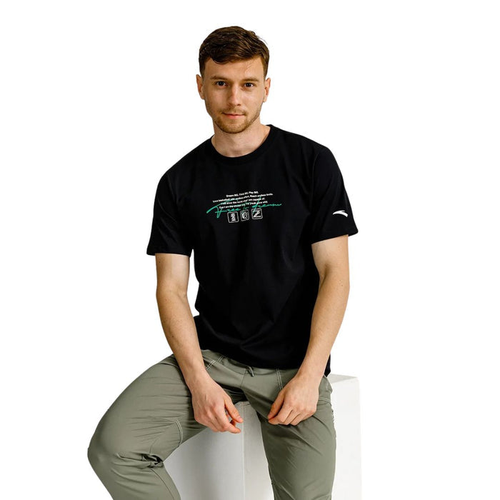 ANTA Night Game Short Sleeve T-Shirt Black