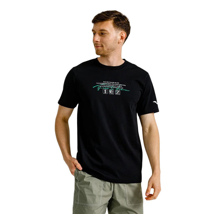 ANTA Night Game Short Sleeve T-Shirt Black