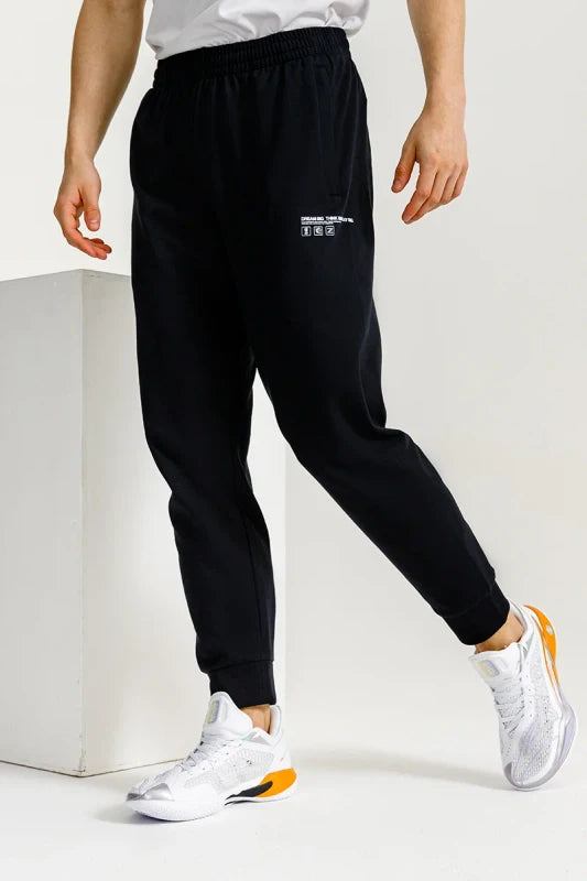 ANTA Basketball Knit Track Pants Black