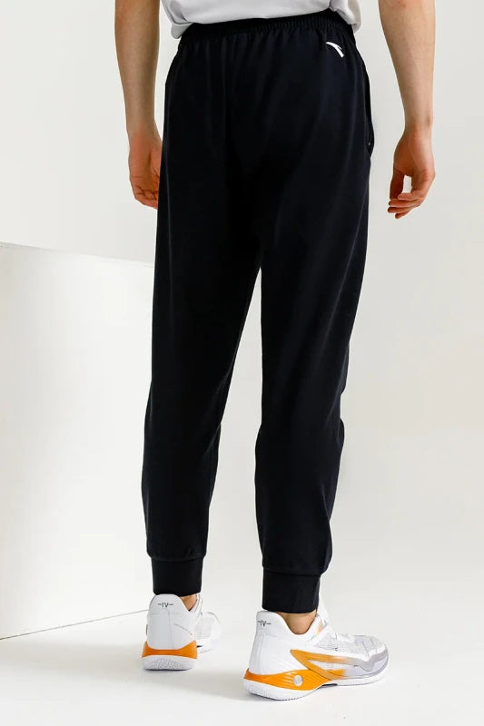 ANTA Basketball Knit Track Pants Black