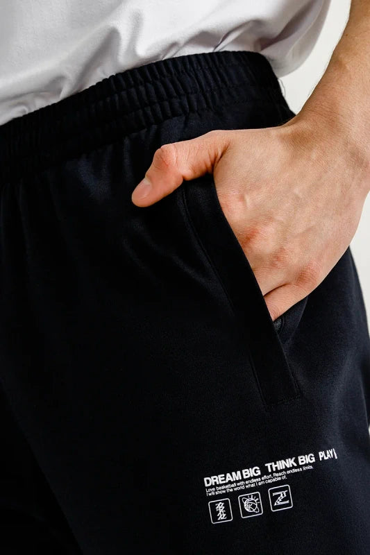 ANTA Basketball Knit Track Pants Black