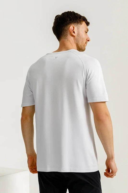 ANTA Running Short Sleeve T-Shirt Heather Grey