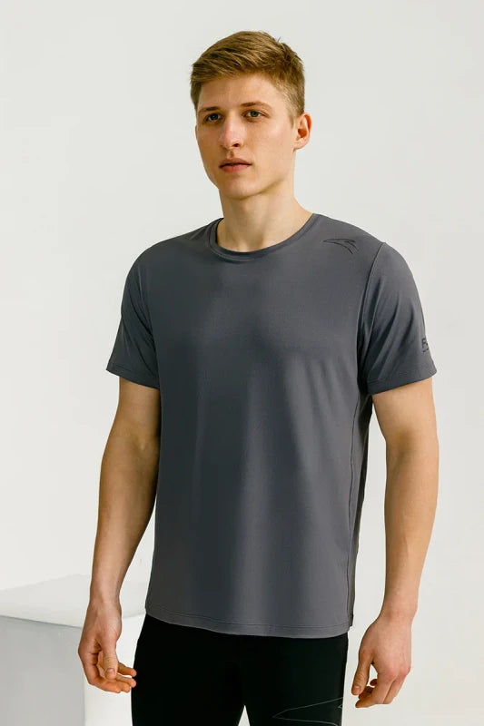 ANTA A-Chill Touch Running Short Sleeve T-Shirt Grey