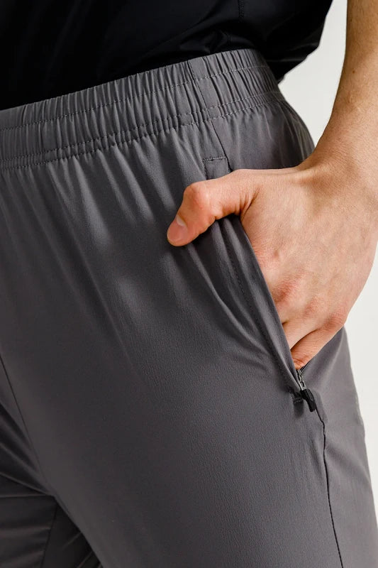 Shortened textile trousers ANTA