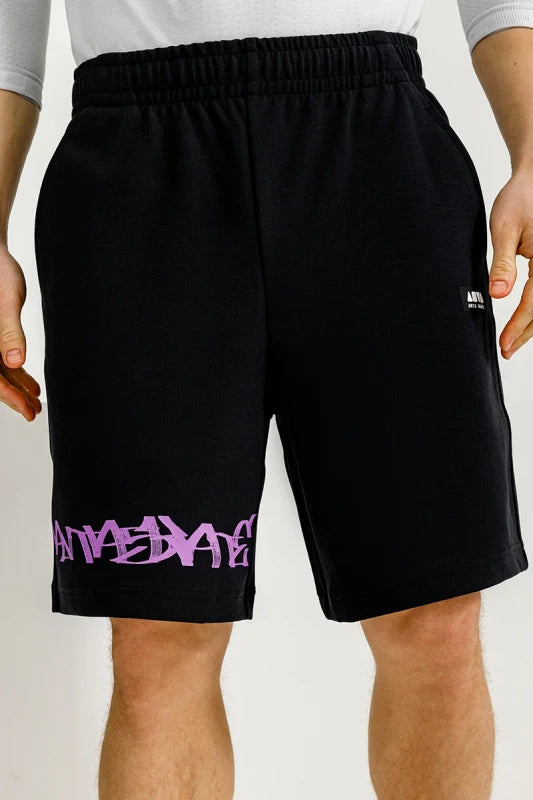 ANTA Knit Half Pants Black