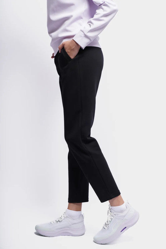 ANTA A-Sports Shape Knit Track Pants Black