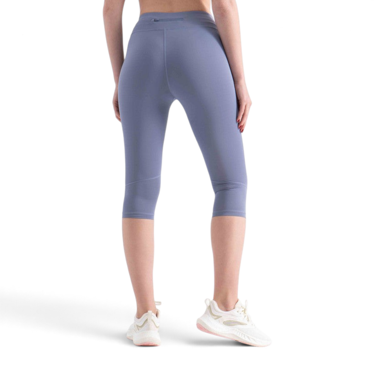 FRG Anta capri tights in blue, made from polyester and spandex, featuring a tight fit and back view.