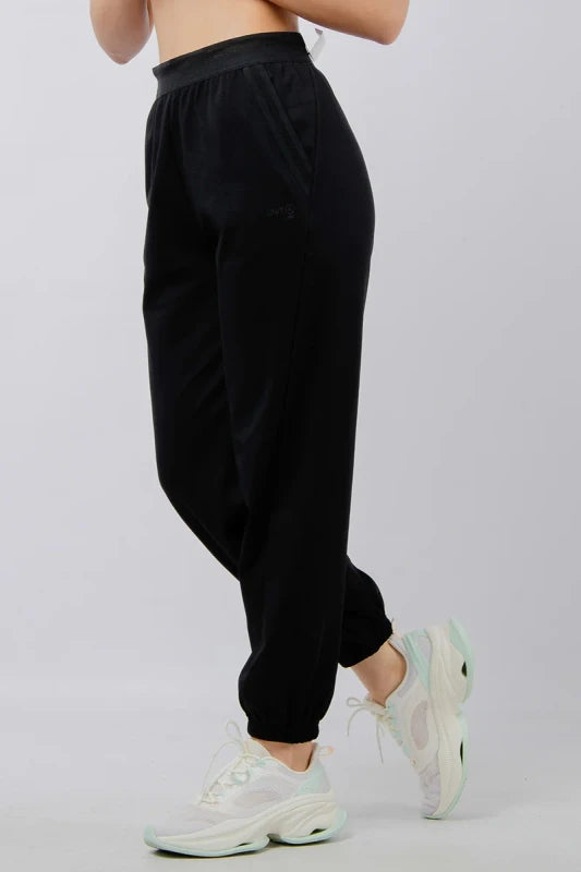 ANTA Knit Track Pants Basic Black