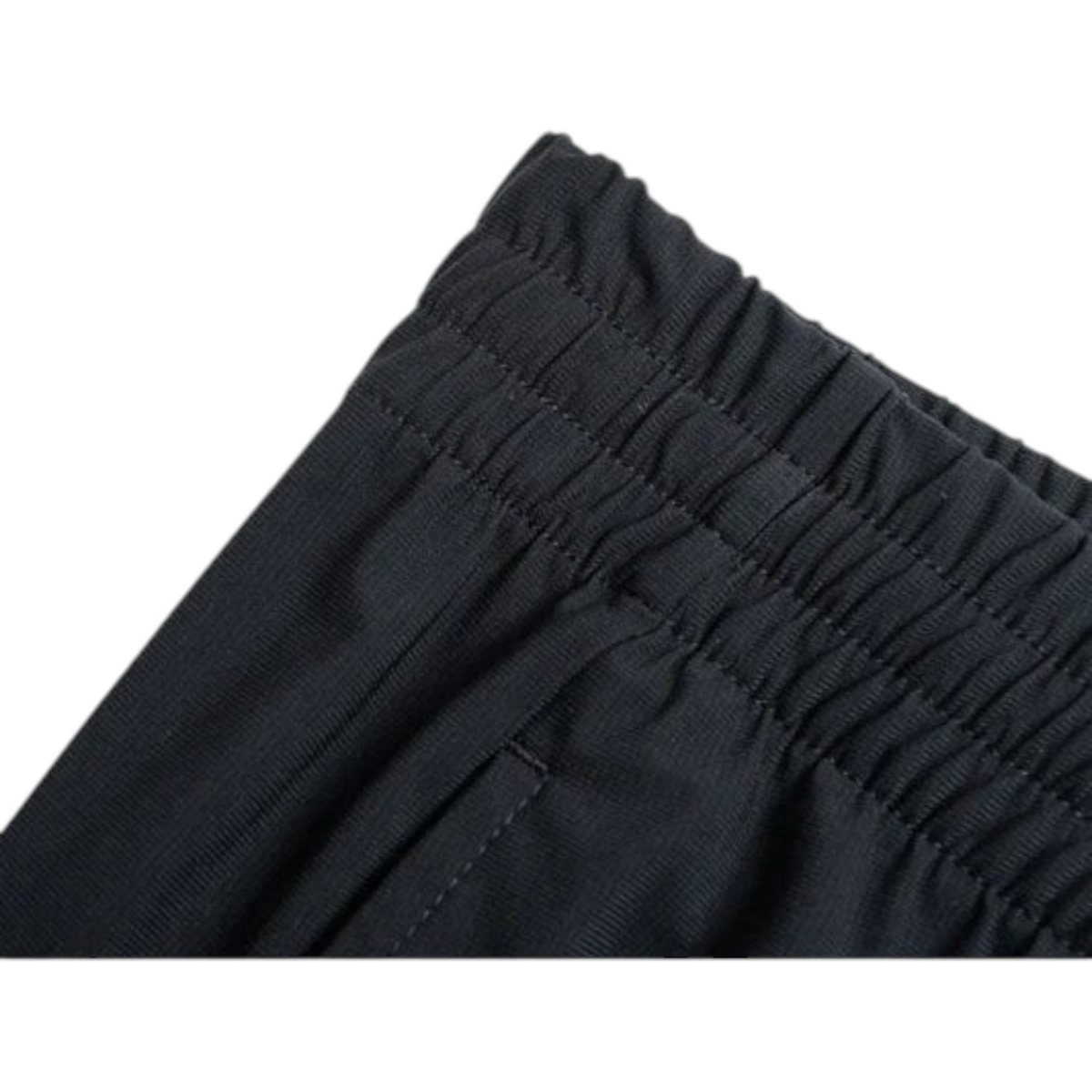 FRG Anta women's black straight-leg running pants featuring a comfortable elastic waistband and cooling knit fabric.