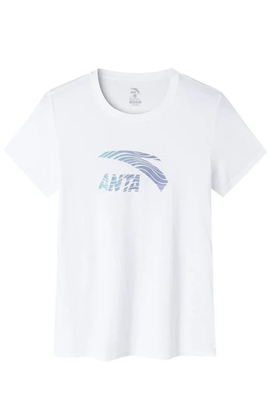 ANTA A-DRY FAST Short Sleeve T-Shirt Snow White