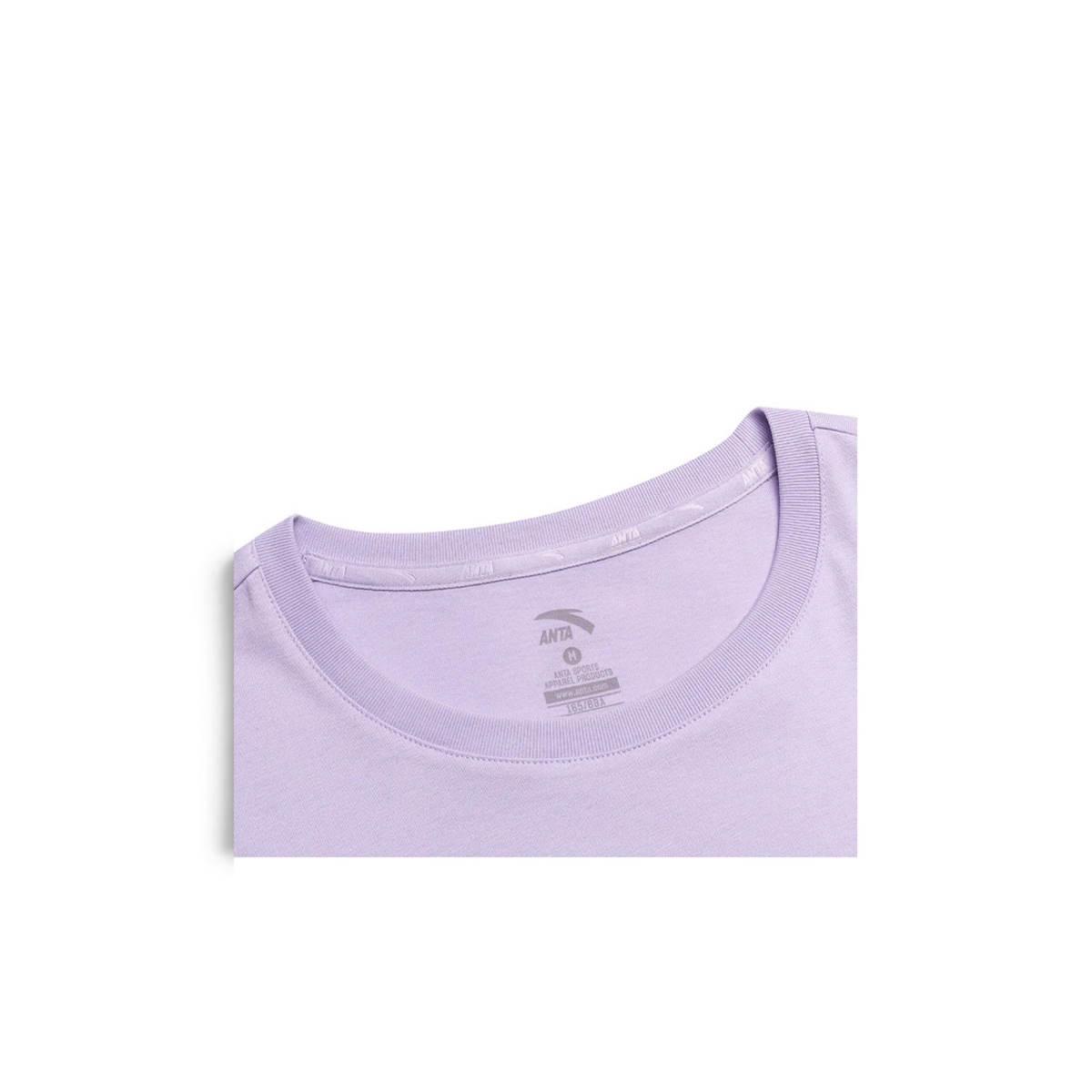 FRG SS TEE in light purple with a classic crew neckline and interior branded neck tape detail