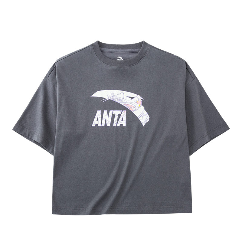 ANTA Lifestyle Short Sleeve T-Shirt Castle Grey