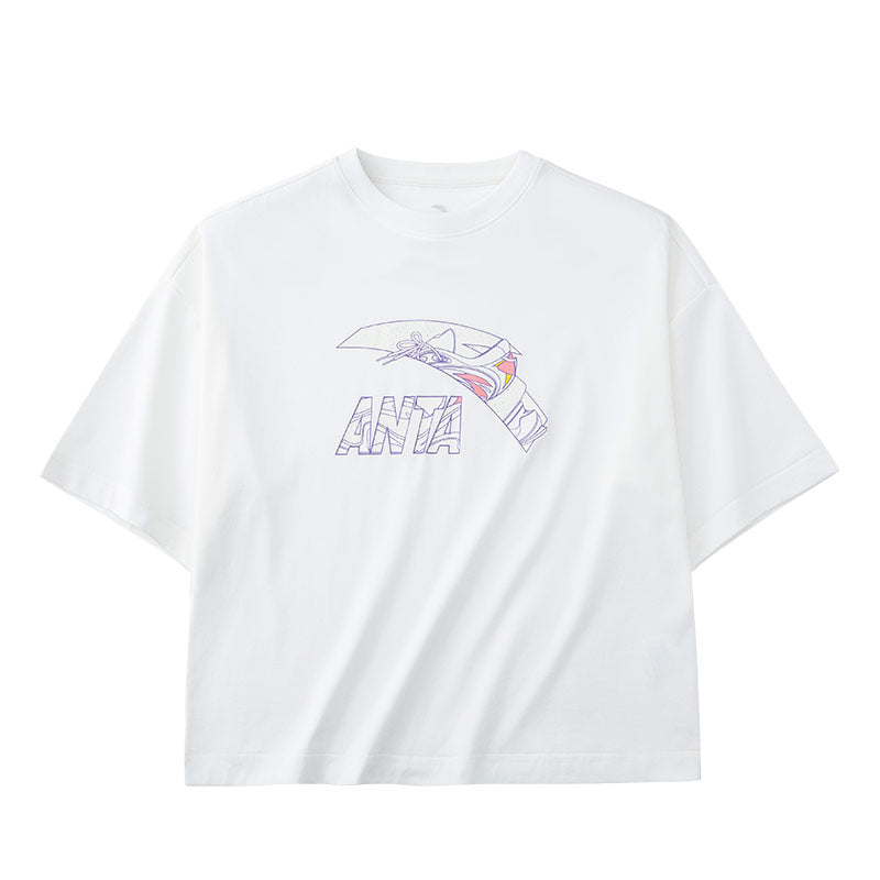 ANTA Lifestyle Short Sleeve T-Shirt Beige