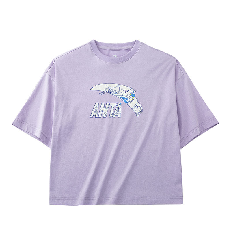 ANTA Lifestyle Short Sleeve T-Shirt Lilac