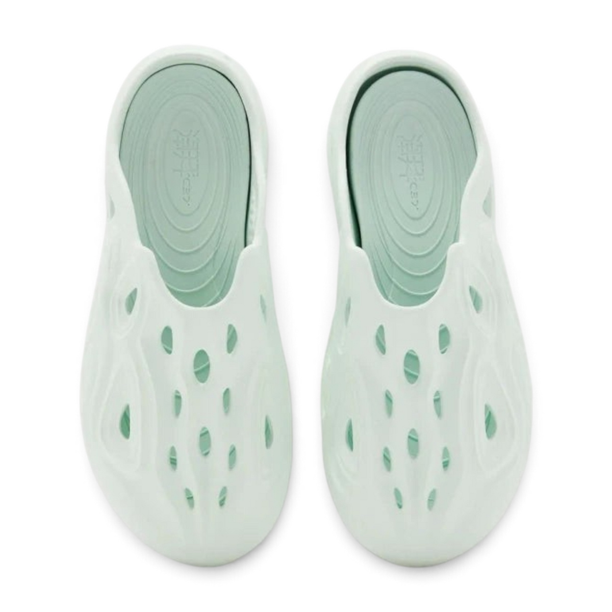 FRG Anta green EVA beach slippers with lightweight cut-out design for summer comfort