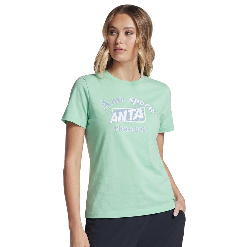 ANTA Lifestyle Short Sleeve T-Shirt Green