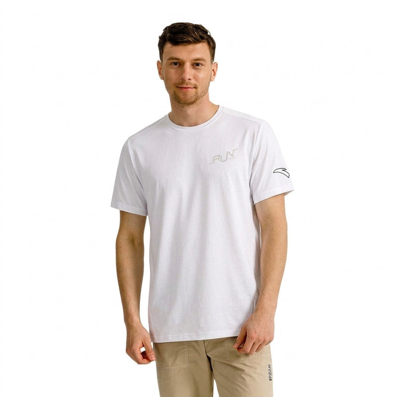 ANTA A-UV UPF50 / A-Chill Running Short Sleeve T-Shirt White