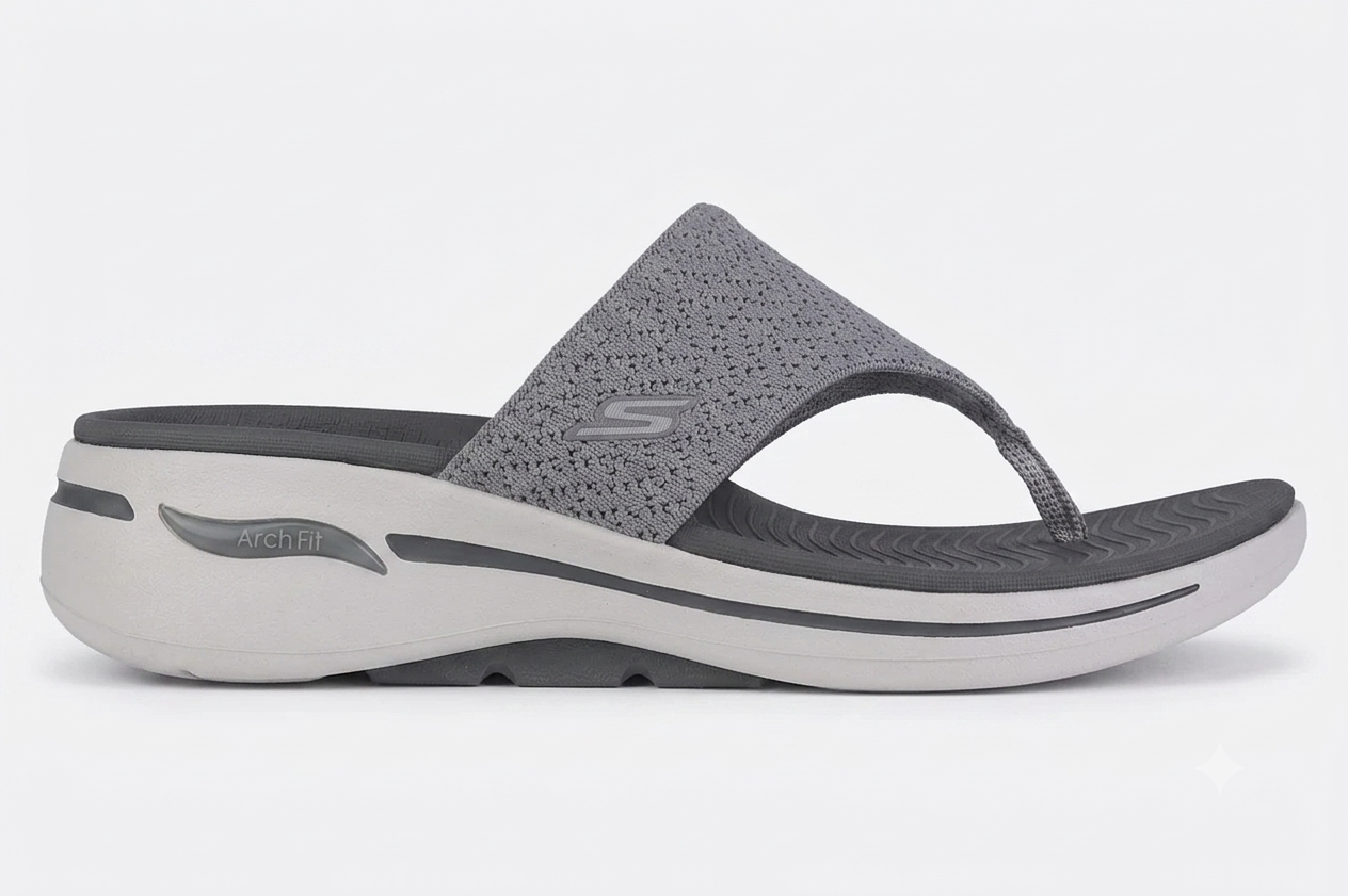 Skechers GO Walk Arch Fit Sandal Weekender Gray