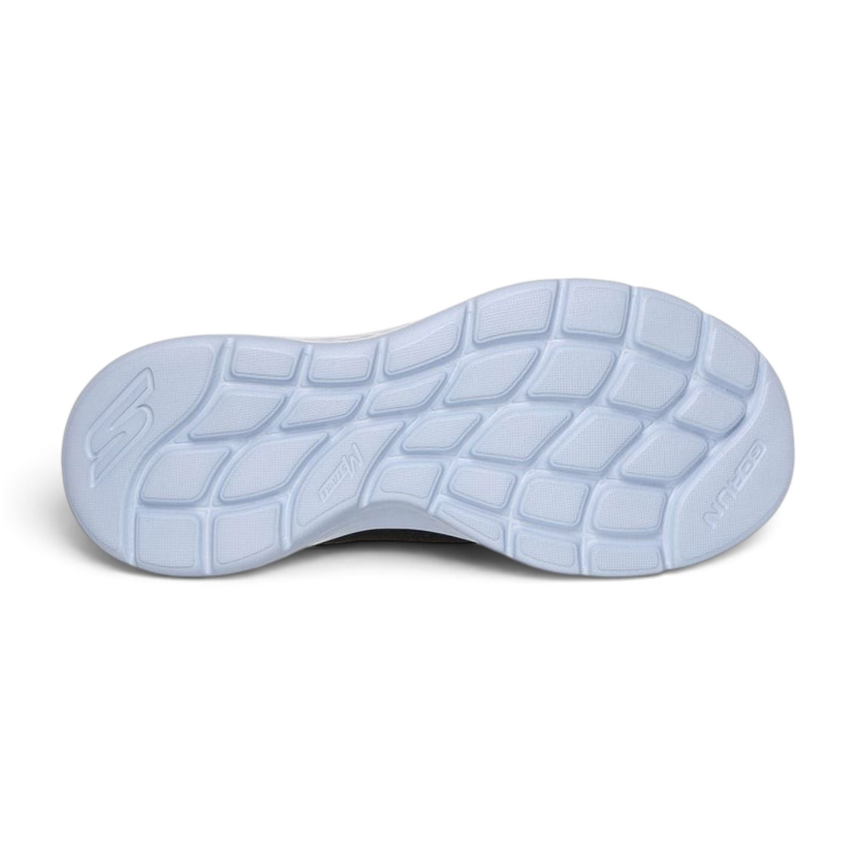 FRG Skechers Go Run Lite sneaker showing the lavender cushioned outsole with textured grip pattern