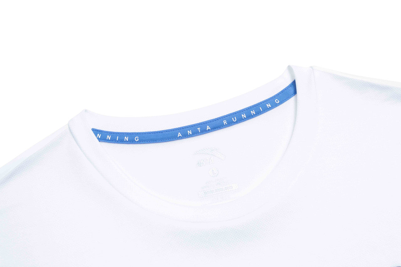 ANTA Running Short Sleeve T-Shirt Pure White