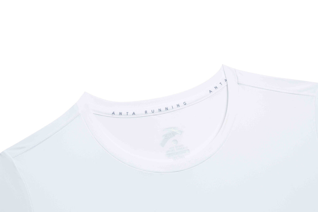 ANTA A-Chill Touch Running Short Sleeve T-Shirt Pure White