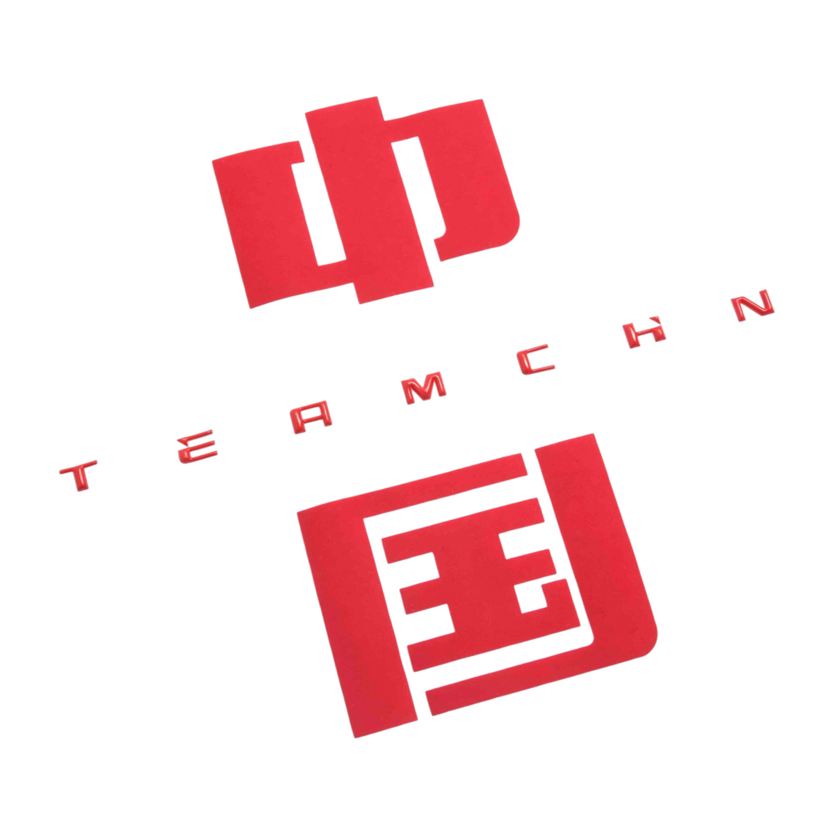 FRG white short sleeve t-shirt featuring red Chinese characters and Team CHN text graphic on the chest