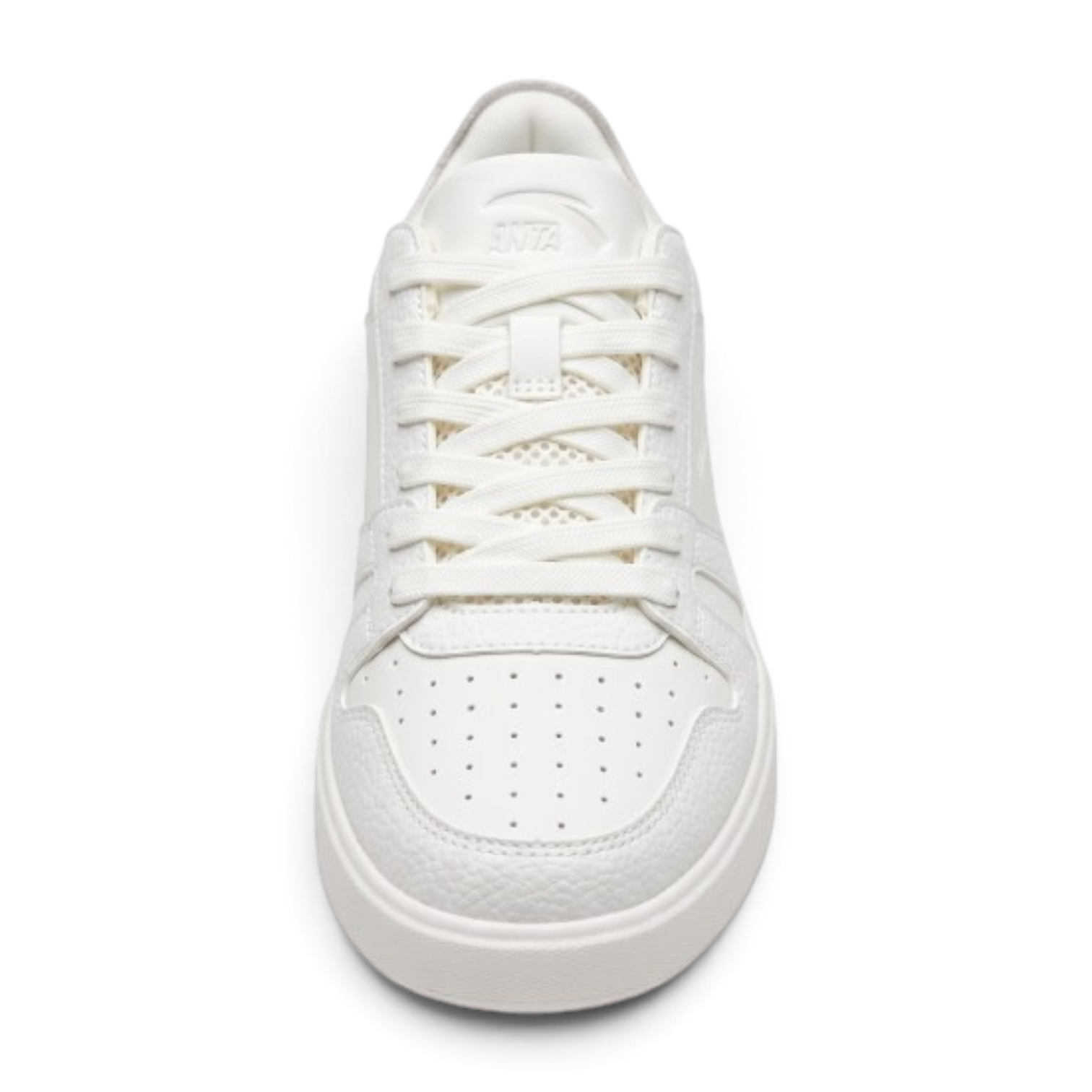 FRG ANTA X-Game beige leather sneakers featuring a chunky sole and rope-style laces in a front view.