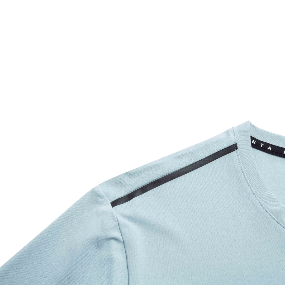 FRG ANTA Advanced Training running t-shirt in crab shell blue with black shoulder stripe detail