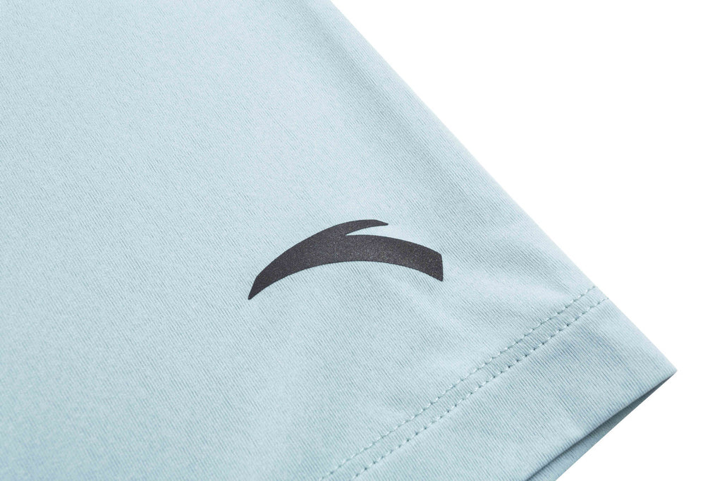 ANTA Advanced Training Running Short Sleeve T-Shirt Crab Shell Blue