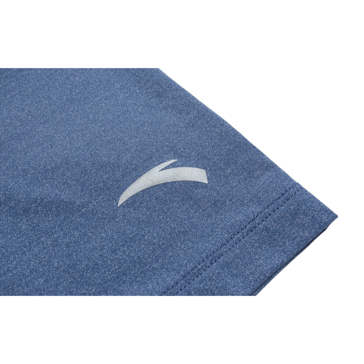 FRG ANTA blue heather polyester running t-shirt with reflective logo detail for athletic training