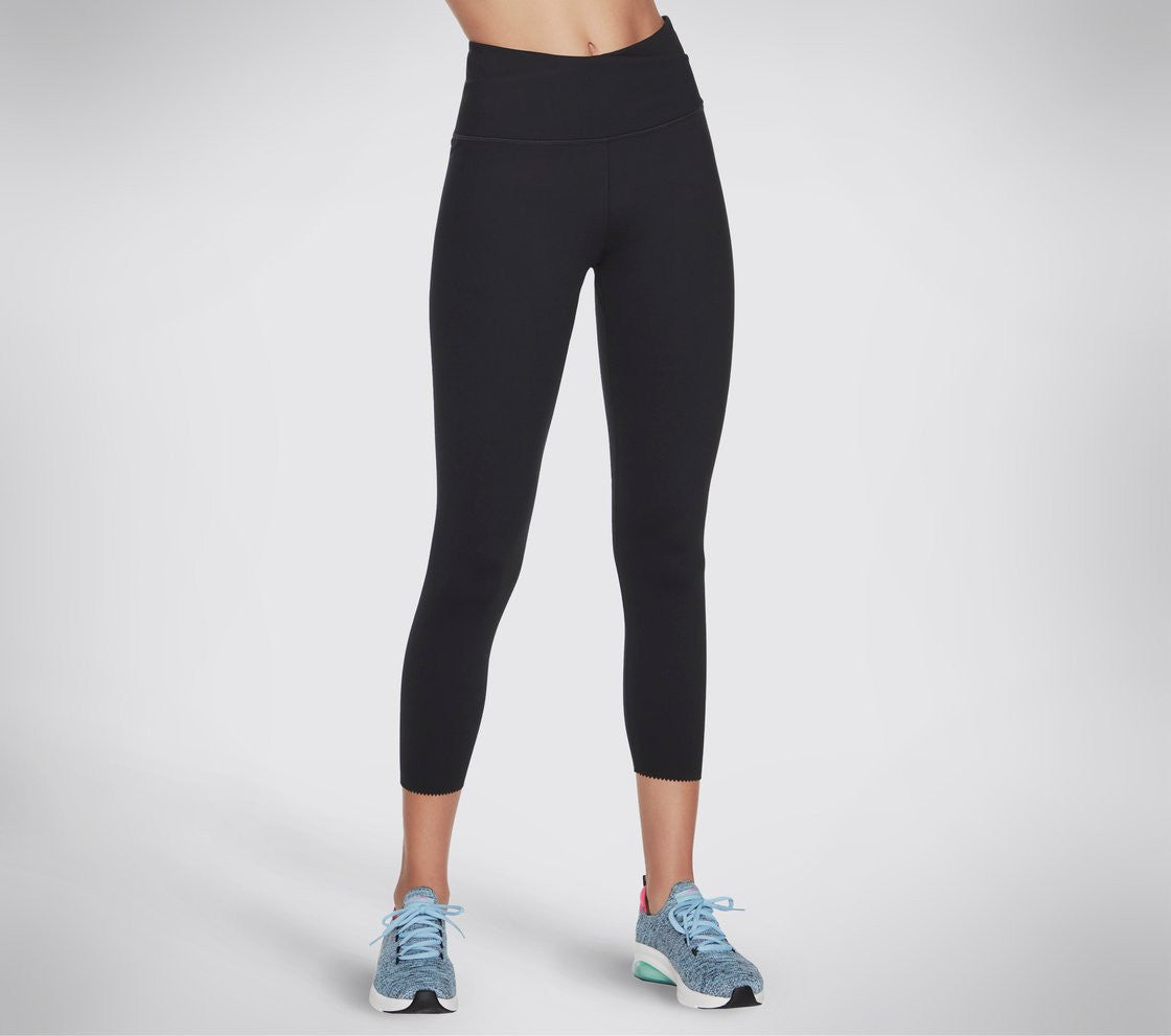 Skechers GO Sculpt Wrap Front Scalloped High-Waisted Legging Black