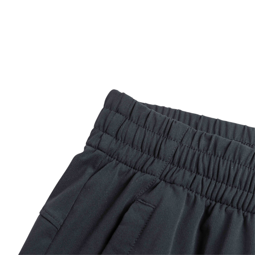 FRG knit ankle pants in charcoal grey featuring a comfortable elasticated waistband and side pockets